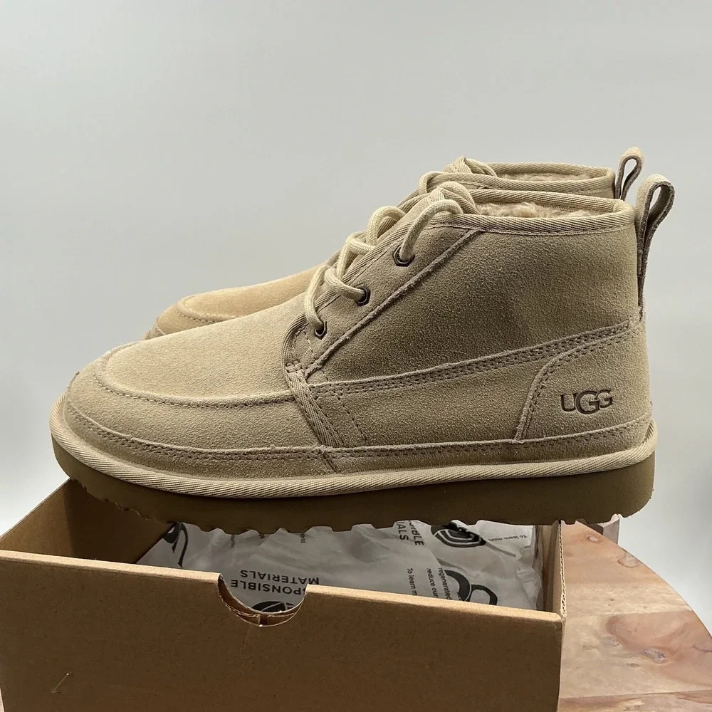 UGG Neumel Moc‎ Sand Suede Lace Up Chukka Boots 1121645 Mens 8